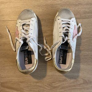 Golden Goose WHITE GOLD PNK SUPERSTAR SNEAKER